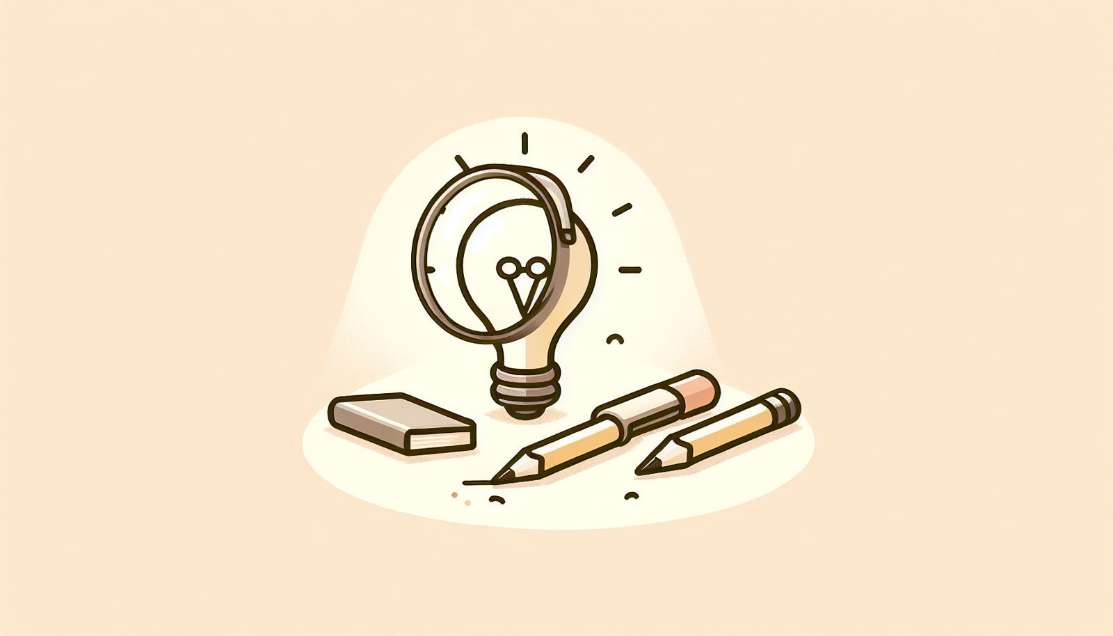 validating your course idea image with pencil book and a light bulb