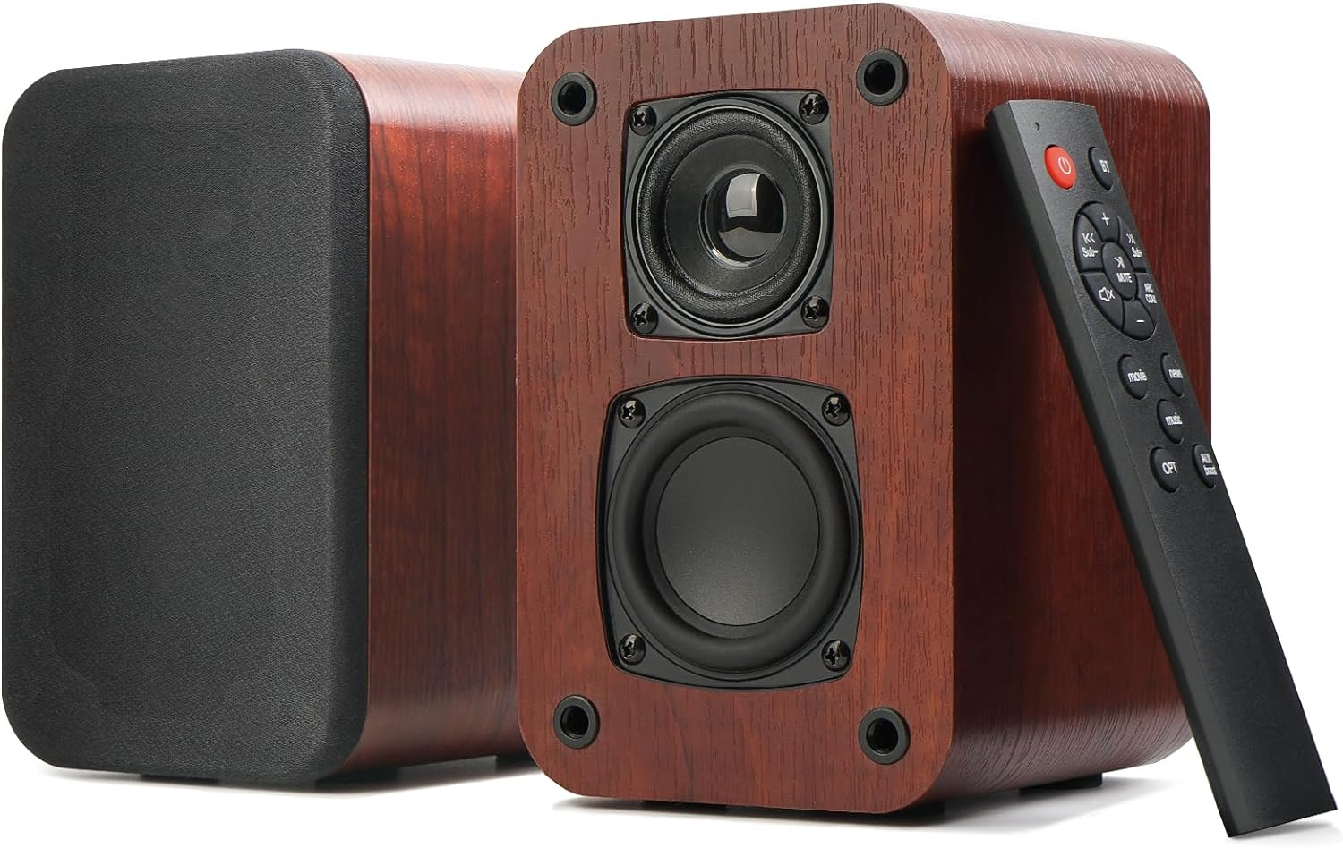 Powered Bluetooth Bookshelf Speakers from RIOWOIS